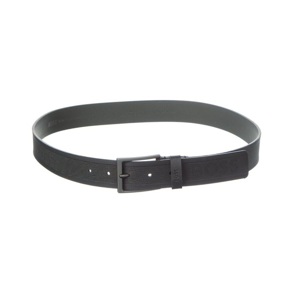 Hugo Boss Tillo All Leather Belt, Black